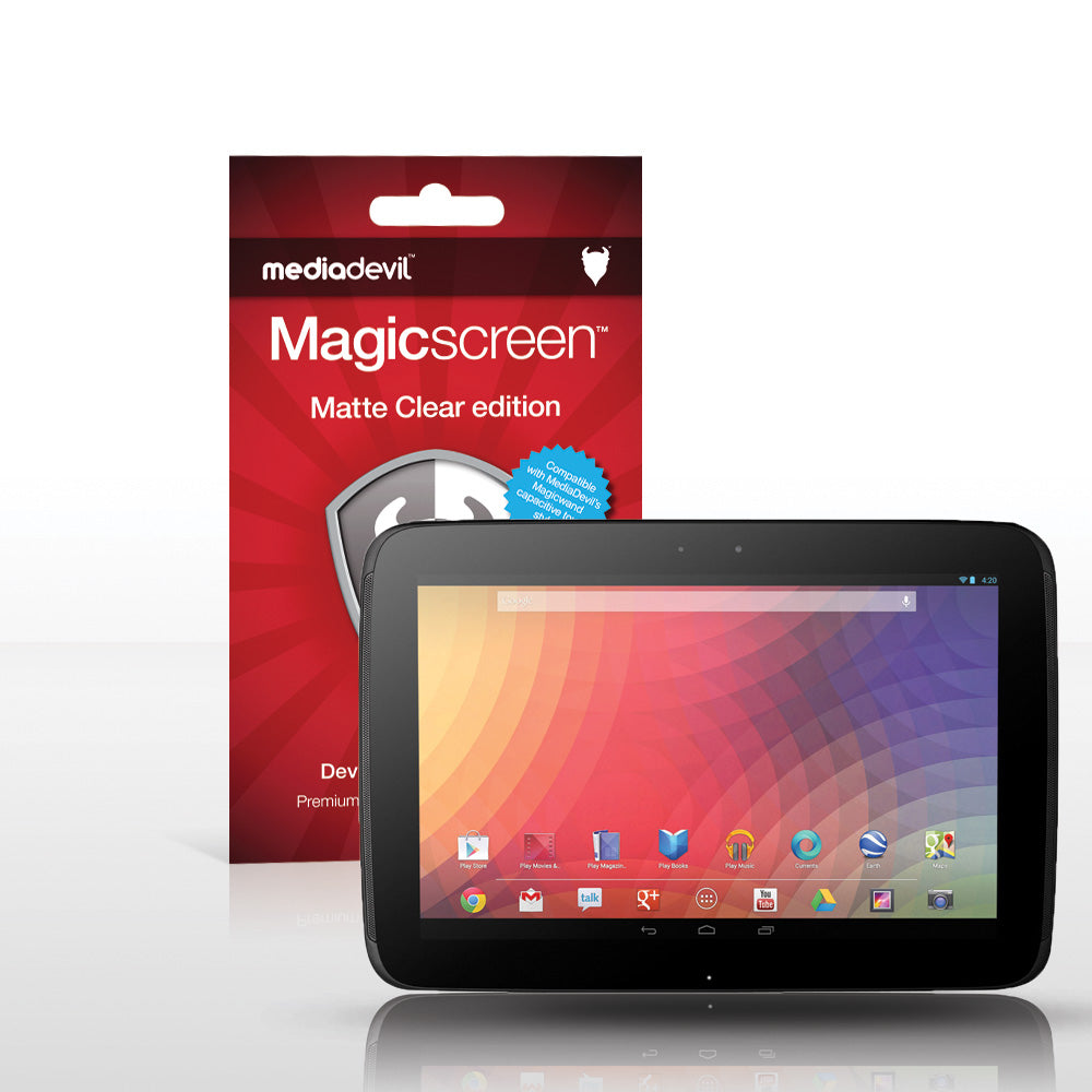 Magicscreen screen protector - Matte Clear (Anti-Glare) Edition - Google Nexus 10 by Samsung