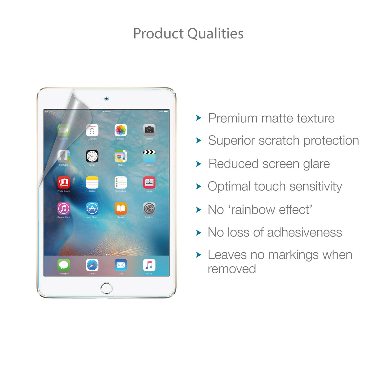 Apple iPad Mini 4 Screen Protector (Matte, Anti-Glare)