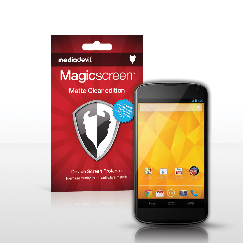 Magicscreen screen protector - Matte Clear (Anti-Glare) Edition - Google Nexus 4 by LG