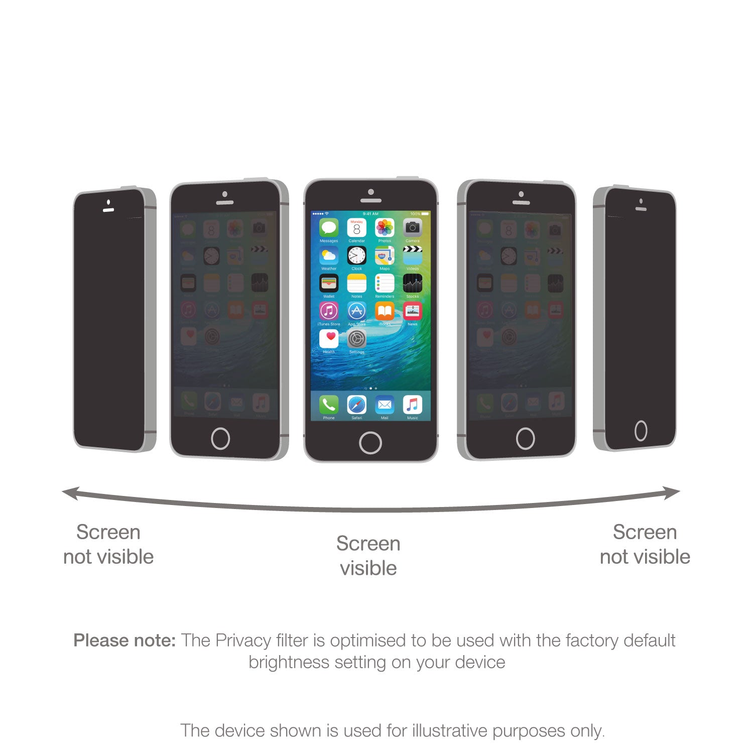Avizar - Pellicola Iphone 6 Plus / 6s Plus Salvadisplay Vetro Temperato Contorno Nero Glass Dvek Bk 6l