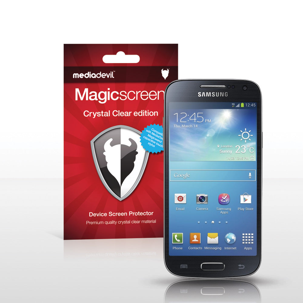 Magicscreen screen protector - Crystal Clear (Invisible) edition - Samsung Galaxy S4 Mini
