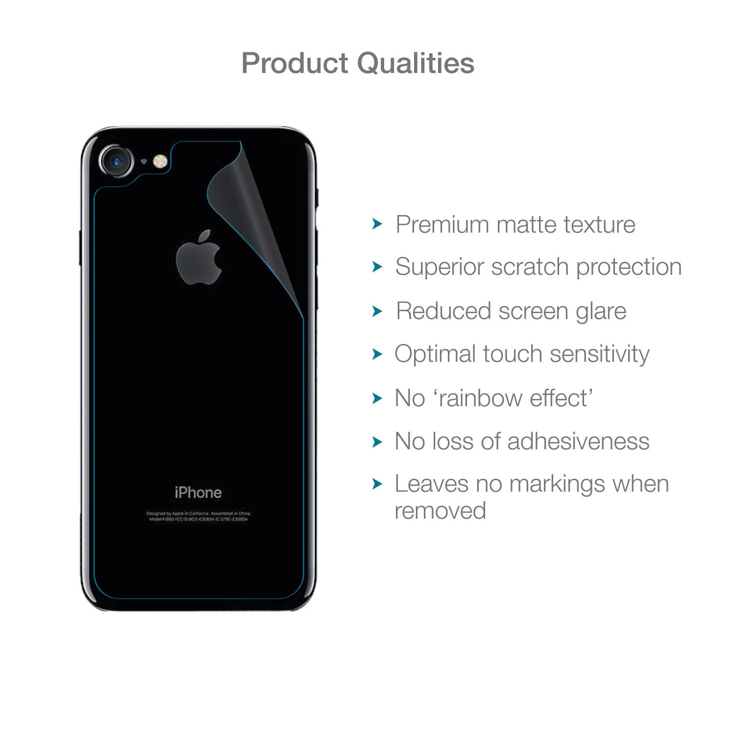 MediaDevil Pellicola Posteriore Opaca Per IPhone SE (2020), IPhone 8 E IPhone 7 - Antigraffio E Anti-Riflesso (Confezione Da 2)