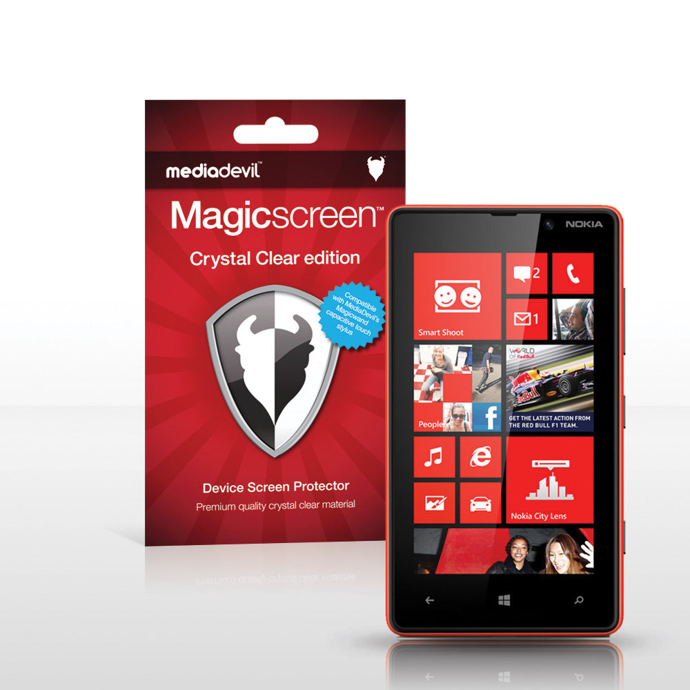 Magicscreen screen protector - Crystal Clear (Invisible) Edition - Nokia Lumia 820