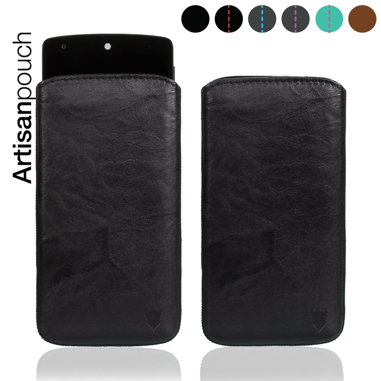 Google Nexus 5 Genuine Leather Pouch Sleeve Case | Artisanpouch