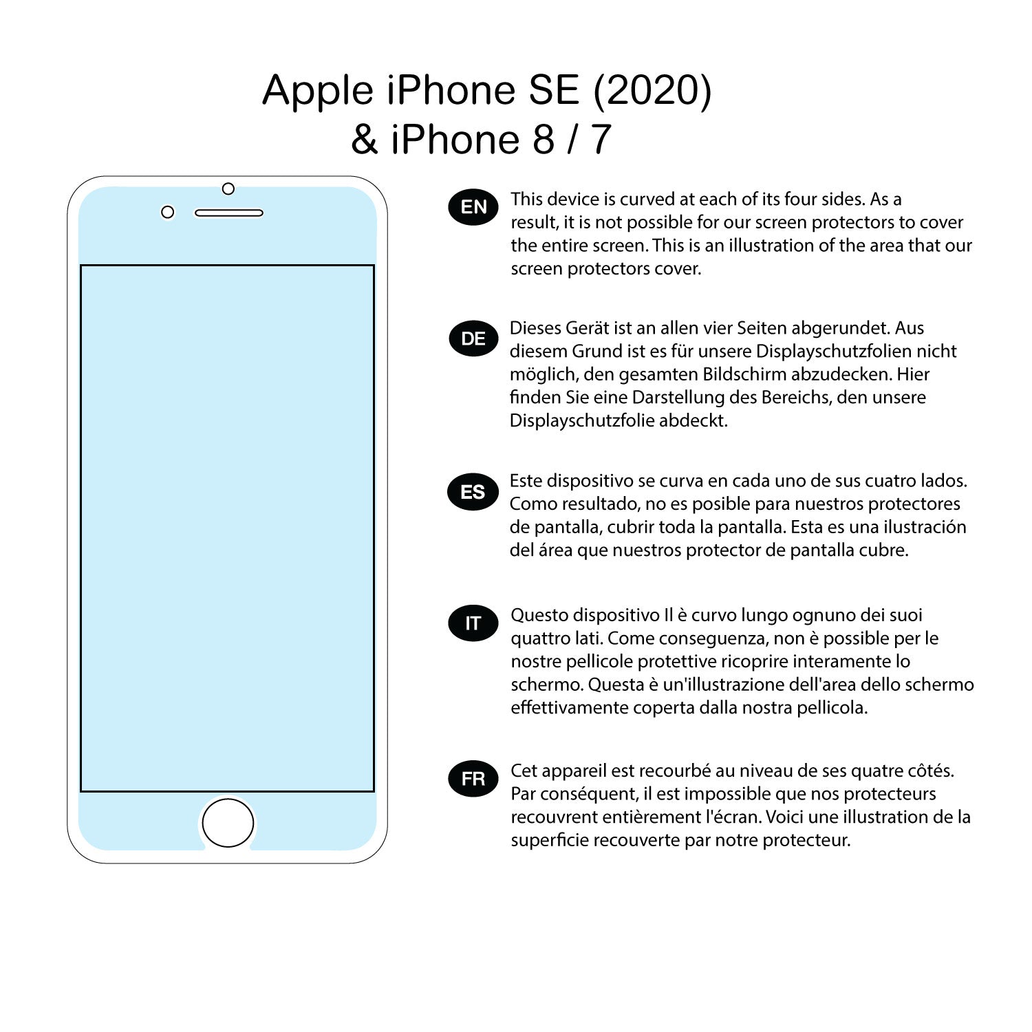 Apple iPhone SE (2022 2020) iPhone 8/7 Screen Protector (Ultra